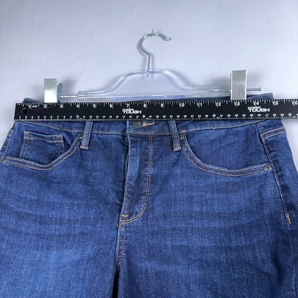 NYDJ Margot Girlfriend Jeans Womens Size 8P Lift Tuck Technology Mid Rise Blue - Picture 8 of 13